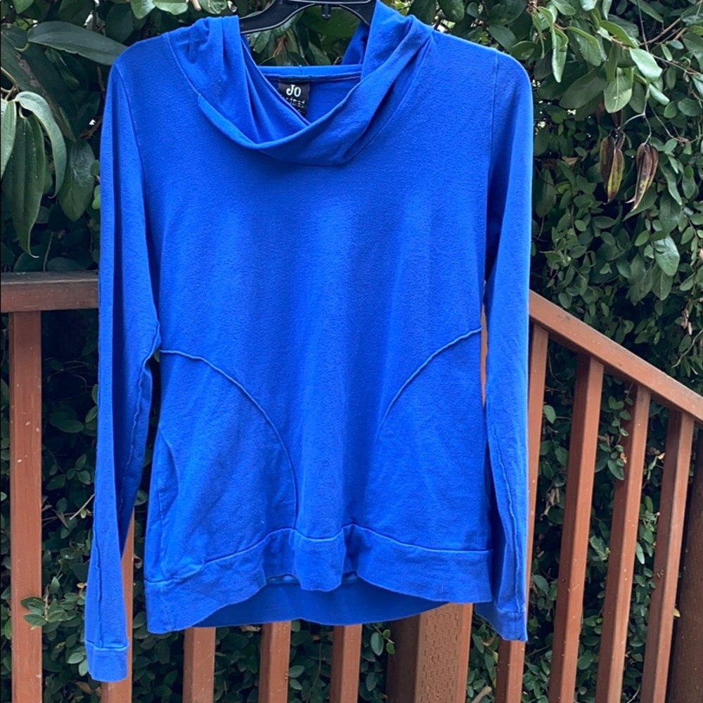 Blue hoodie!